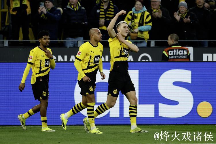 多特蒙德2-0霍芬海姆，布兰特、施洛特贝克破门